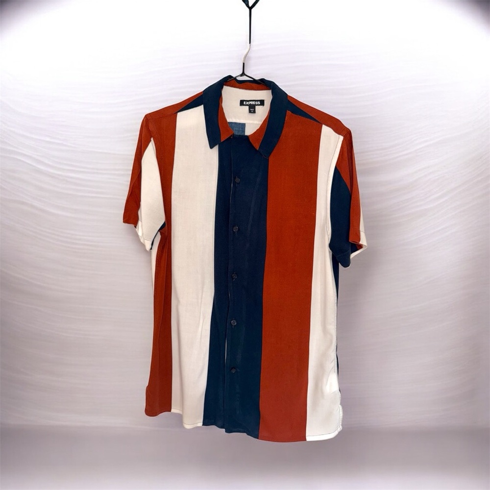 Colorful Striped Men's Shirt